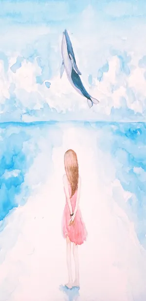 唯美梦幻女孩七月你好