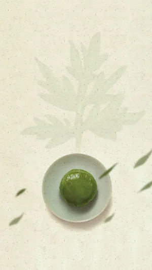 小清新清明节的艾叶青团_1