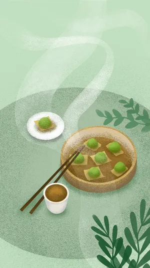 清明节的青团