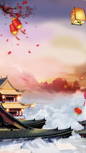 中国风元宵节背景