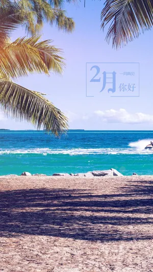 一月再见,二月你好大海风光_1
