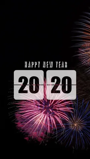 2020鼠年之夜观赏烟花