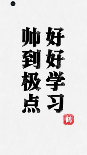 帅到极点,好好学习