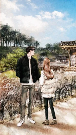 情侣的个性插图
