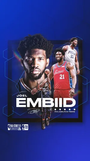 乔尔·恩比德2019NBA全明星海报