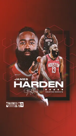 詹姆斯·哈登2019NBA全明星海报