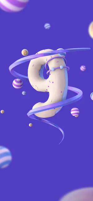 九月你好C4D数字甜甜圈9