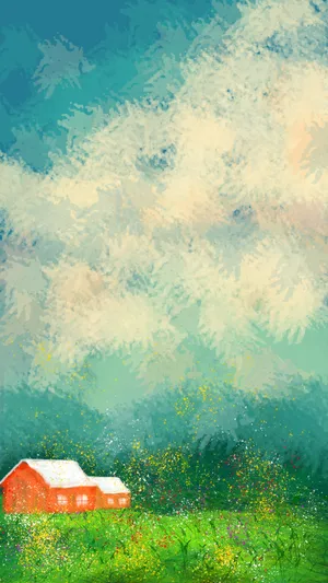 二十四节气夏至清新插画