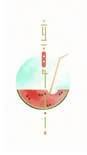 简约清新立夏手绘插画_1