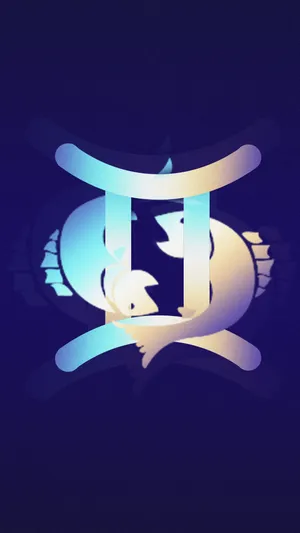 简约镭射渐变双鱼座_1