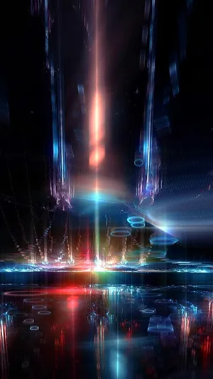 抽象的霓虹灯银河