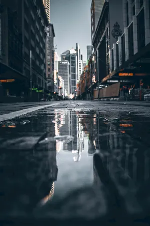 雨后城市风景