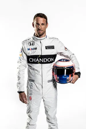 英国F1方程式赛车手简森-巴顿Jenson-Button本田官方定妆照