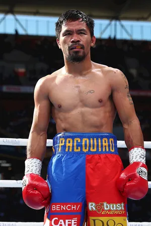 曼尼·帕奎奥（Manny Pacquiao）比赛准备期间