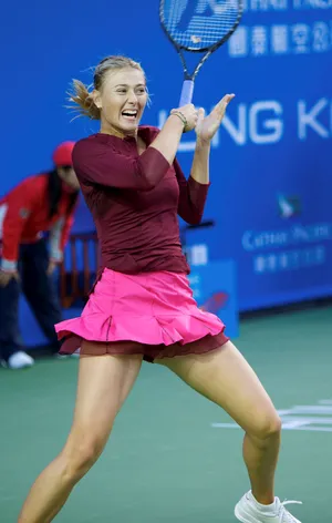 玛利亚·莎拉波娃（Maria Sharapova）疯狂庆祝