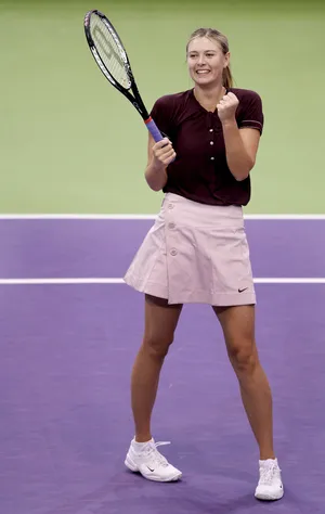 玛利亚·莎拉波娃（Maria Sharapova）欣喜