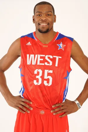 NBA球员小前锋凯文·杜兰特Kevin Durant西部全明星