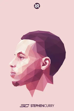 NBA篮球明星勇士队斯蒂芬库里抽象艺术写真