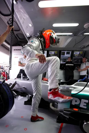 F1方程式赛车手车王迈克尔·舒马赫补给站