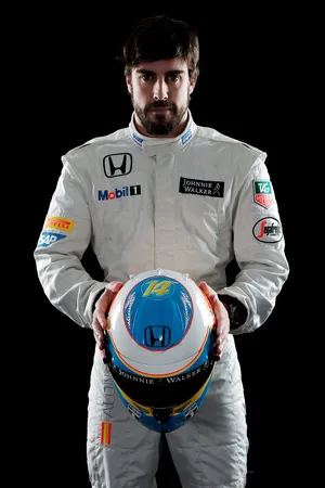 F1方程式赛车手费尔南多·阿隆索本田车队队服头盔_1