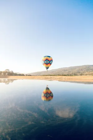 热气球环湖旅行