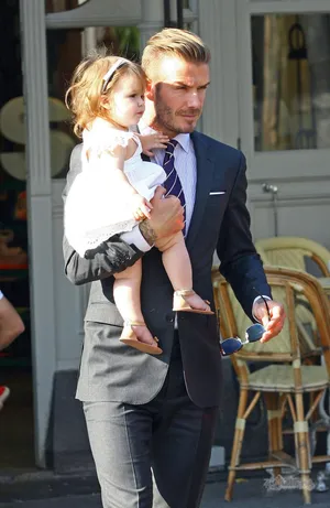 万人迷大卫·贝克汉姆（David Beckham）女儿小七