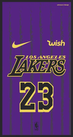 NBA篮球明星小皇帝勒布朗詹姆斯湖人23号海报