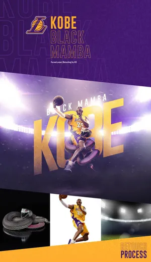 篮球明星NBA湖人队科比·布莱恩特Kobe黑曼巴海报