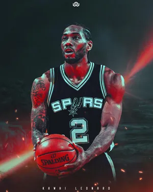 篮球明星NBA马刺猛龙队科怀莱昂纳德罚球线_1