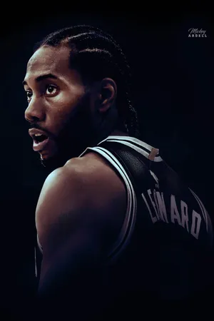 篮球明星NBA马刺猛龙队科怀莱昂纳德客场队服