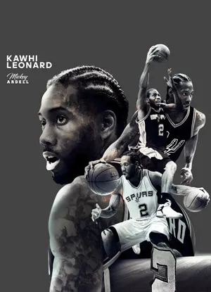 篮球明星NBA马刺时期个人海报宣传照科怀莱昂纳德