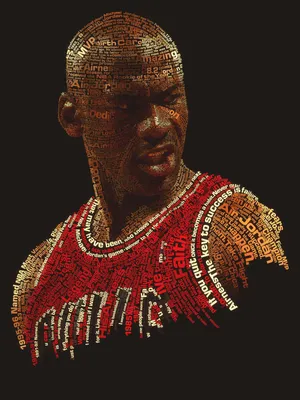 NBA篮球明星公牛队飞人迈克尔乔丹马赛克拼图