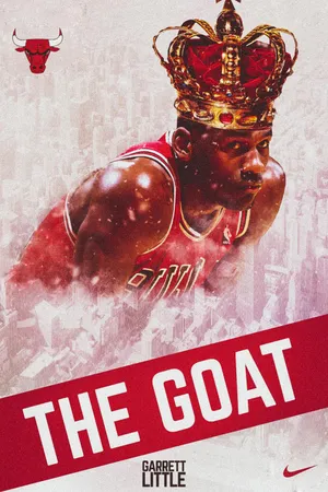 NBA篮球明星公牛队飞人迈克尔乔丹成功加冕