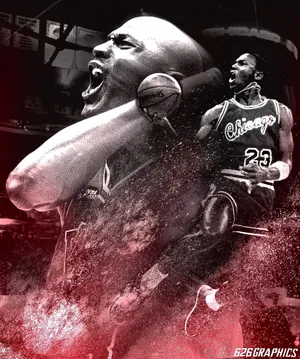 NBA篮球明星公牛队飞人迈克尔乔丹初出茅庐