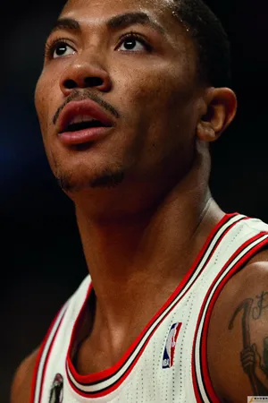 NBA篮球明星公牛队德里克罗斯芝加哥时期个人照_1
