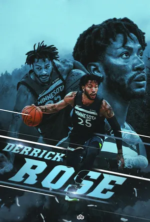 NBA篮球明星公牛队德里克罗斯森林狼时期再次巅峰