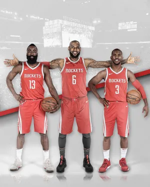 NBA篮球名星火箭队大胡子詹姆斯哈登保罗詹姆斯客串