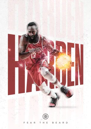 NBA篮球名星火箭队大胡子詹姆斯哈登38_1
