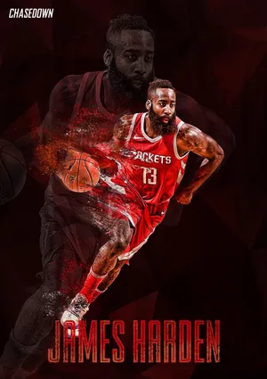 NBA篮球名星火箭队大胡子詹姆斯哈登