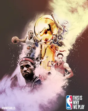 NBA篮球明星韦少拉塞尔威斯布鲁克联盟高手合照