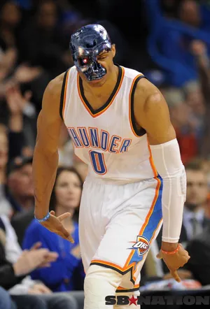 NBA篮球明星韦少拉塞尔威斯布鲁克终结者版