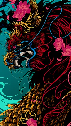 画风奇特的中国风神兽