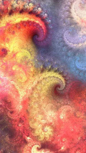 炫彩的花纹个性手机桌面背景