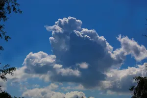 天空积云风景图片