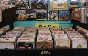 复古的黑胶唱片店图片_1