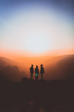 登山看夕阳图片第1张