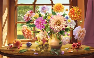 美花瓶插花图片_1