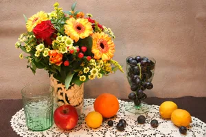 桌面装饰插花图片_1