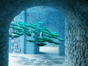 海底鱼群图片_1