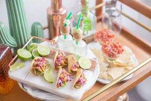 独特风味的墨西哥卷饼taco图片